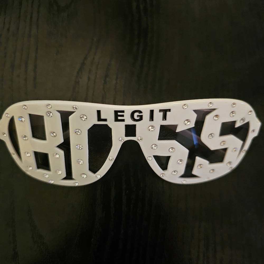 White Sasha Banks WWE 'Legit Boss' Sunglasses